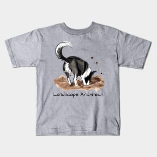 LANDSCAPE ARCHITECT Border Collie Kids T-Shirt